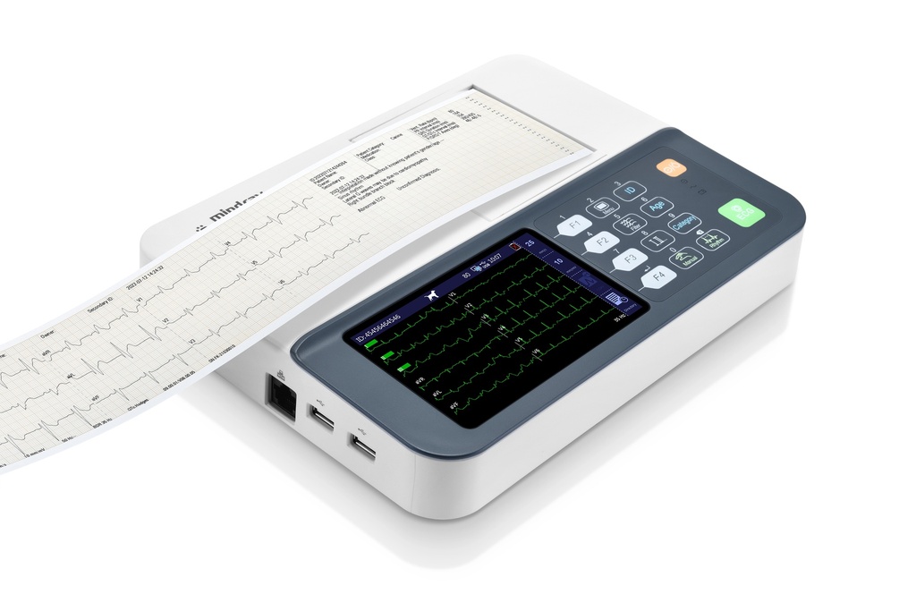 ECG R3 Vet, EU кабел, with accessories (clip IEC, scroll paper)
