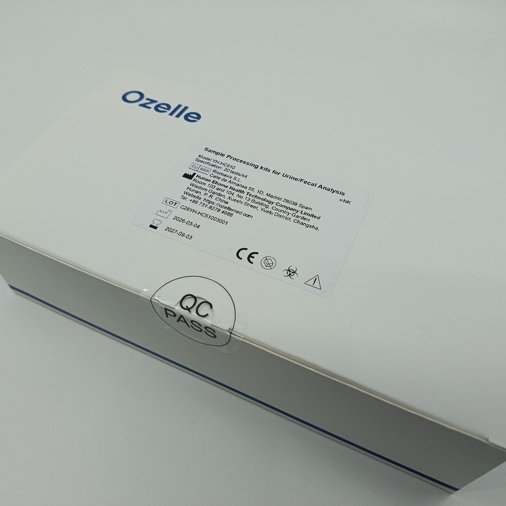 Sample Processing kit for Urine/Fecal Analysis for Ozelle EHVT-50 VET - 20 pcs./pack