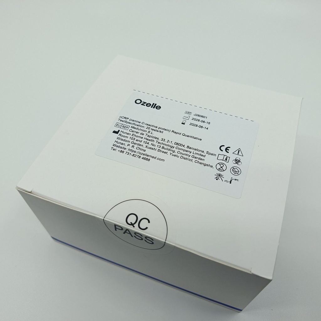 Canine C-reactive protein (cCRP) Test for dogs for Ozelle EHVT-50 VET - 20 pcs./pack		 