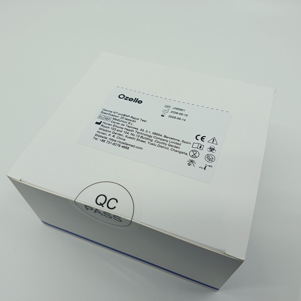 Τεστ cNT-proBNP σκύλου για τον αναλυτή Ozelle EHVT-50 VET - 20 τεμ./συσκ.