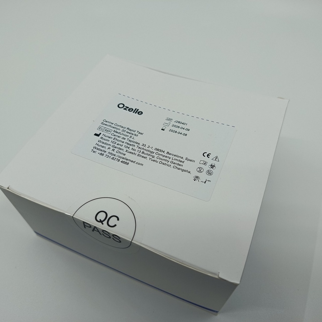 Canine Cortisol (cCor) Test for dogs for Ozelle EHVT-50 VET - 20 pcs./pack